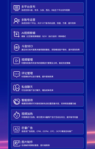 易视客短视频运营系统的11大功能